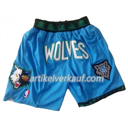 NBA Minnesota Timberwolves Herren Pocket Shorts Blau Swingman